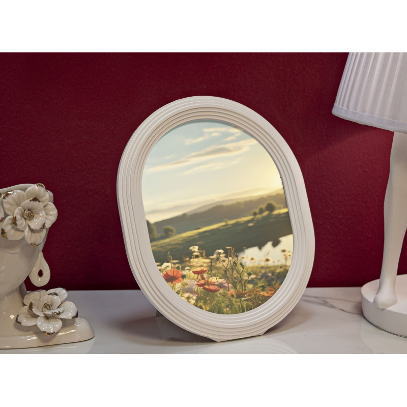Moldura para Foto Oval – 25 × 2 × 30 cm (formato interior: 20 × 25 cm)
