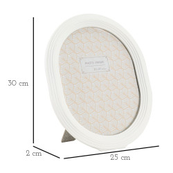 Moldura para Foto Oval – 25 × 2 × 30 cm (formato interior: 20 × 25 cm)
