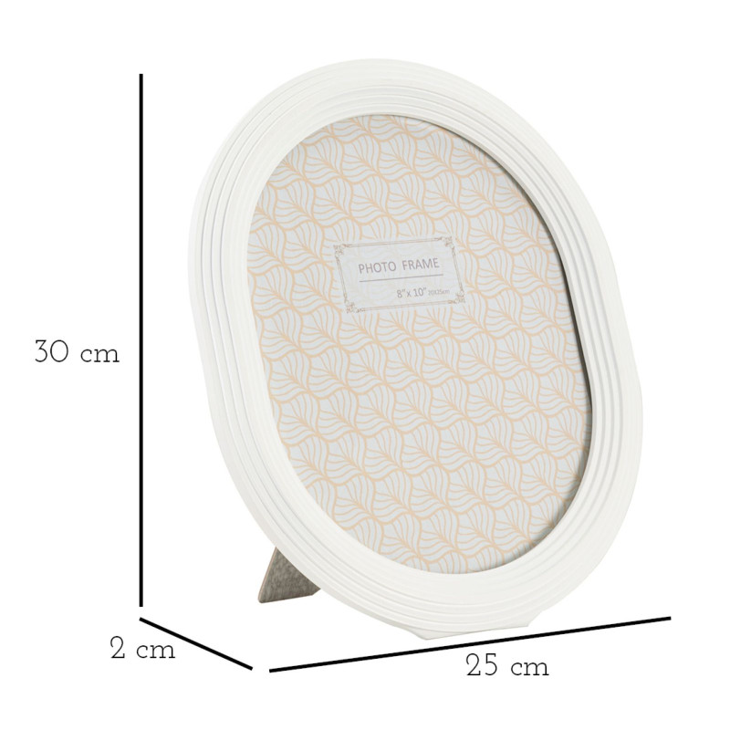 Moldura para Foto Oval – 25 × 2 × 30 cm (formato interior: 20 × 25 cm)
