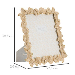 Marco de fotos Farfalle dorado – 27,5 × 2,6 × 32,5 cm (formato interior: 20 × 25 cm)
