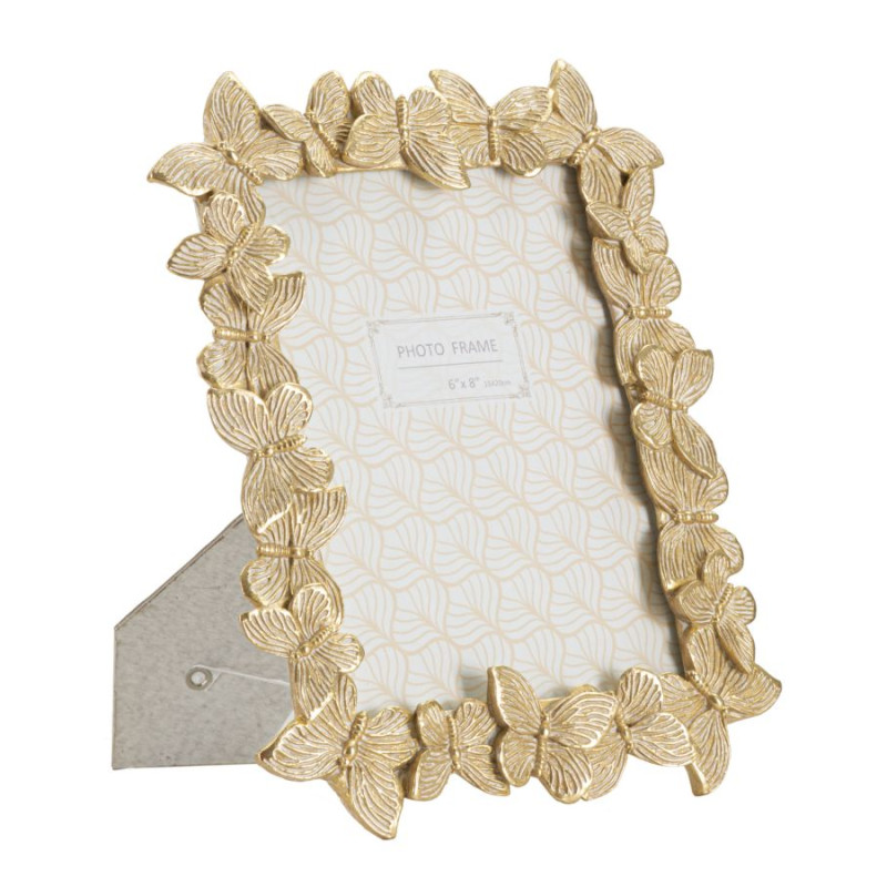 Cadre photo Farfalle gold – 22,3 × 2,3 × 27,8 cm (format intérieur : 15 × 20 cm)