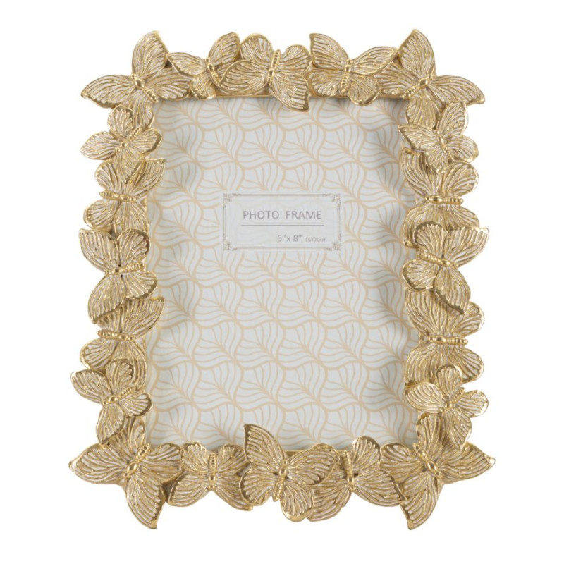 Cadre photo Farfalle gold – 22,3 × 2,3 × 27,8 cm (format intérieur : 15 × 20 cm)