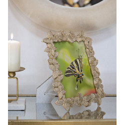 Cadre photo Farfalle gold – 22,3 × 2,3 × 27,8 cm (format intérieur : 15 × 20 cm)