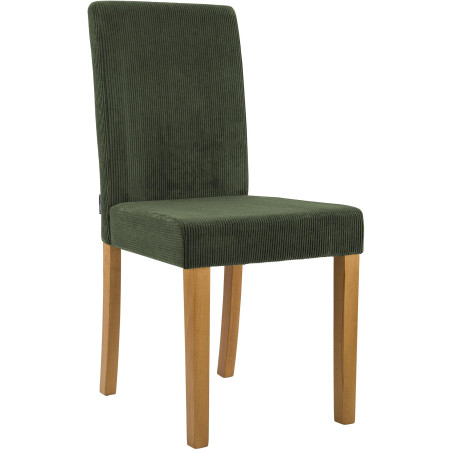 Chaise de salle à manger Ina Cord vert clair antique