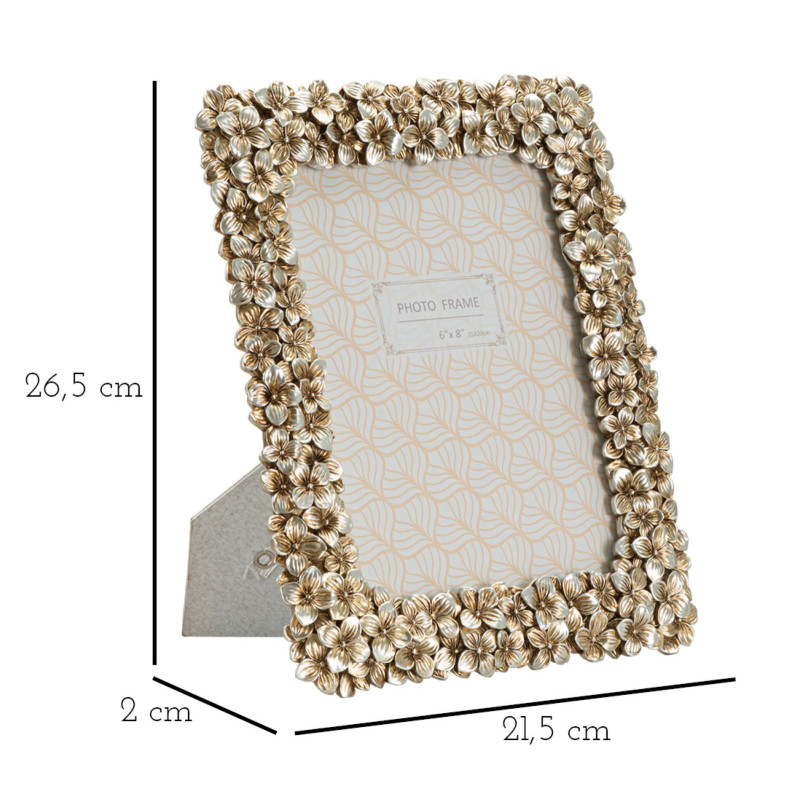Moldura para fotografia Flolly – 21,5 × 2 × 26,5 cm (formato interior: 15 × 20 cm)
