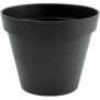 EDA Pot de fleur rond Toscane - ÿ 48 x H 40 cm - 43 L - Gris anthracite