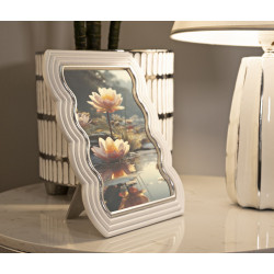 Marco de fotos Curty – 19,9 × 1,5 × 25,2 cm (dimensión interior: 15 × 20 cm)
