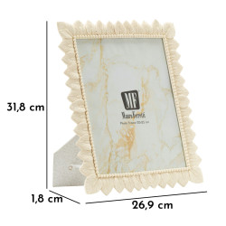 Cornice portafoto Foglia luminosa – 26,9 × 1,8 × 31,8 cm (dimensione interna: 20 × 25 cm)
