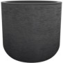 EDA PLASTIQUE - Pot rond 40 cm Graphit'Up - 32,5 L - Gris anthracite