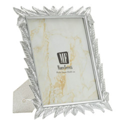 Cadre photo Leavy argent –...
