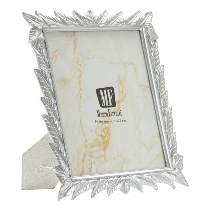 Cornice portafoto Leavy argento – 27 × 2 × 32,3 cm (dimensione interna: 20 × 25 cm)