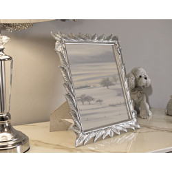 Cornice portafoto Leavy argento – 27 × 2 × 32,3 cm (dimensione interna: 20 × 25 cm)
