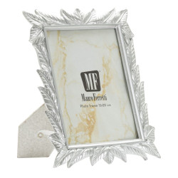 Cadre photo Leavy argent –...