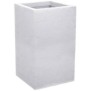 EDA Bac a Fleurs CarrÈ Haut Graphit Up - 36 L - 29,5 x 29,5 cm x 49,5 cm - Blanc cÈrusÈ