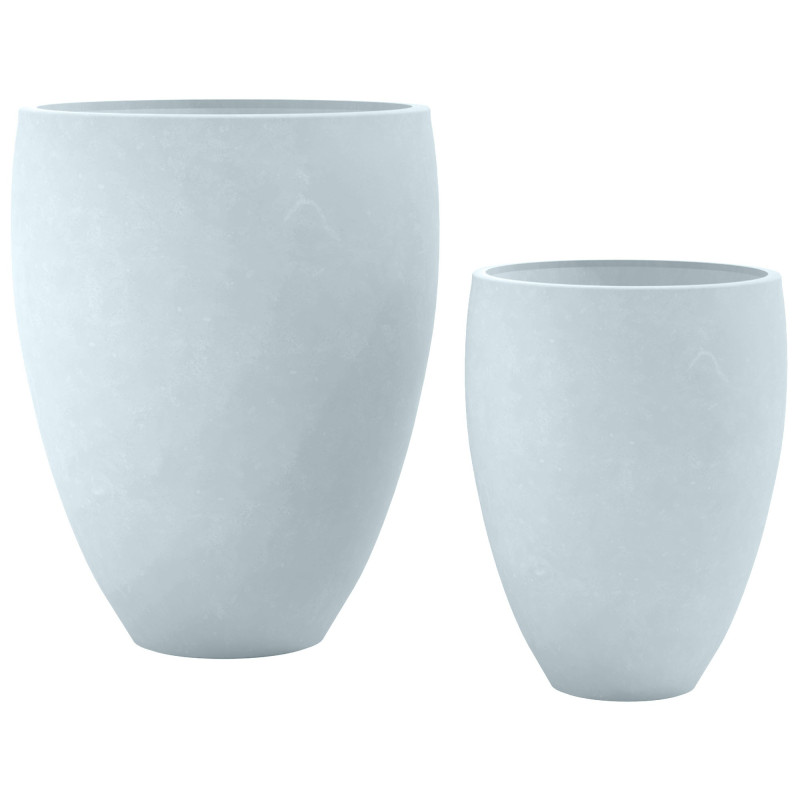 Lot de 2 pots de fleurs 2