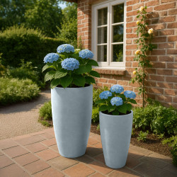 Lot de 2 pots de fleurs 1
