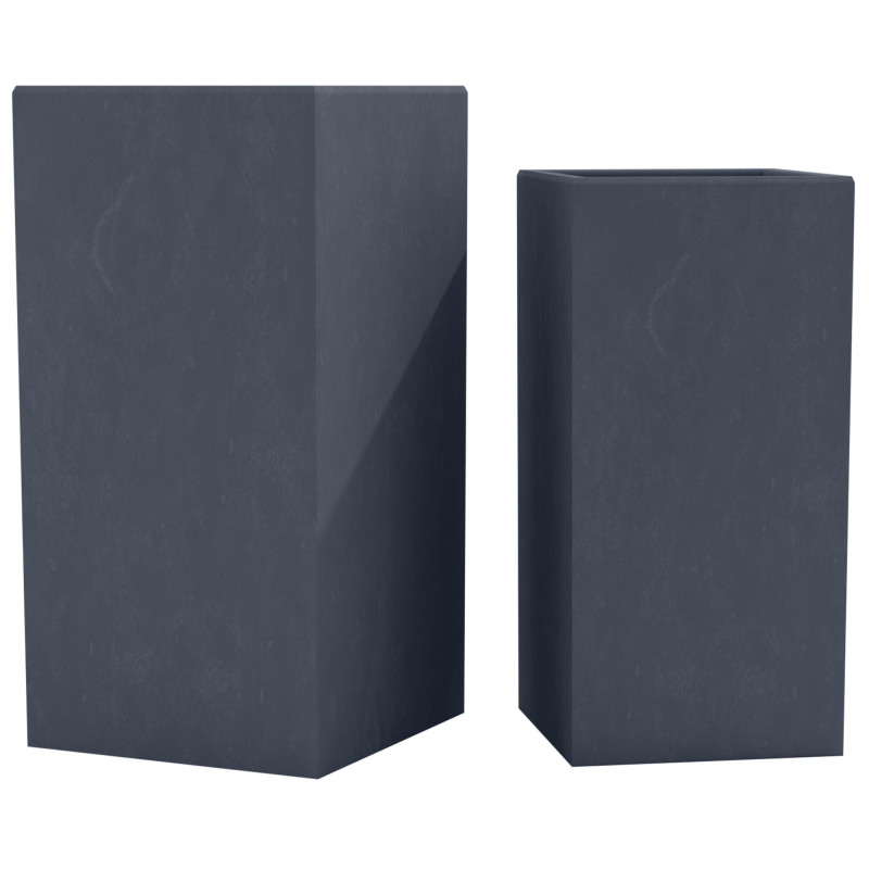 Lot de 2 pots de fleurs 3