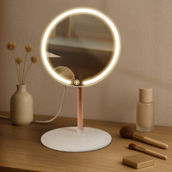 Miroir de maquillage blanc Streep