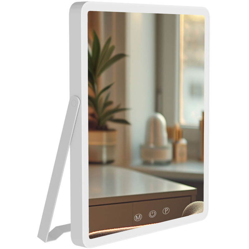 Miroir de maquillage Caistor blanc