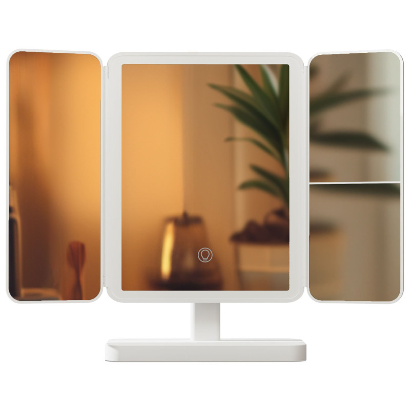 Miroir de maquillage blanc Otley