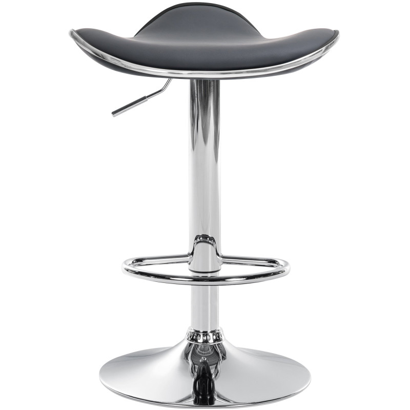 Tabouret de bar Shanghai en cuir artificiel C gris