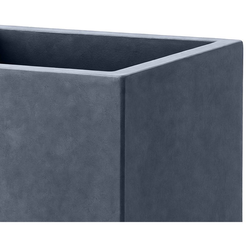 Lot de 2 pots de fleurs 3 anthracite