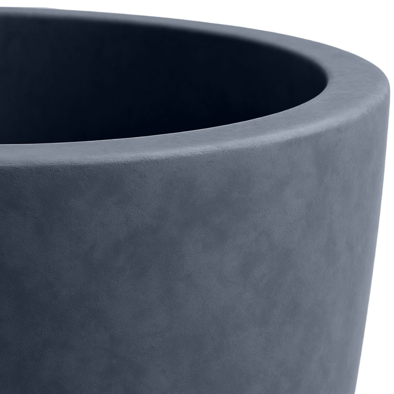 Lot de 4 pots de fleurs 1 anthracite