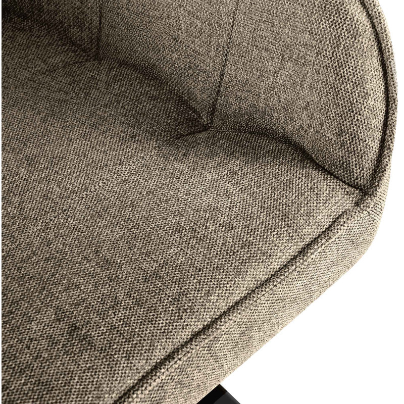 Chaise Pettuli, tissu taupe
