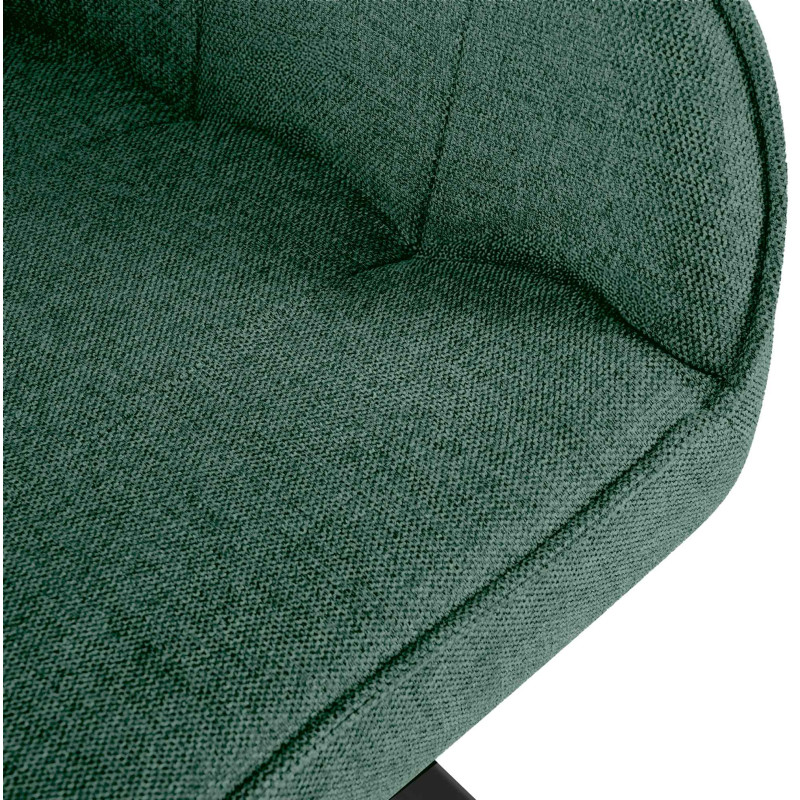 Chaise Pettuli, tissu vert