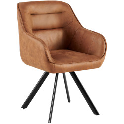 Chaise vintage Pettuli, marron clair