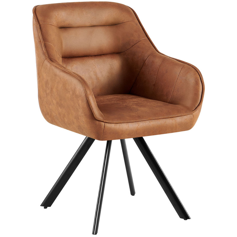 Chaise vintage Pettuli, marron clair