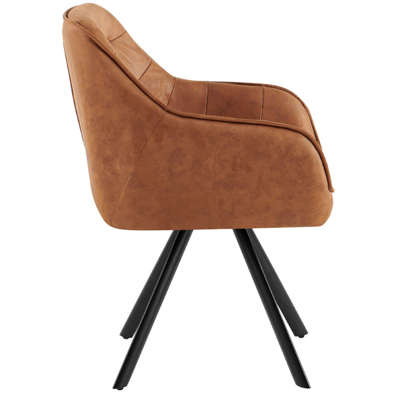 Chaise vintage Pettuli, marron clair