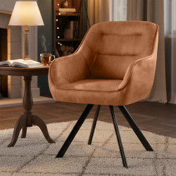 Chaise vintage Pettuli, marron clair