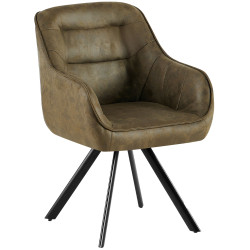 Chaise vintage Pettuli, vert antique