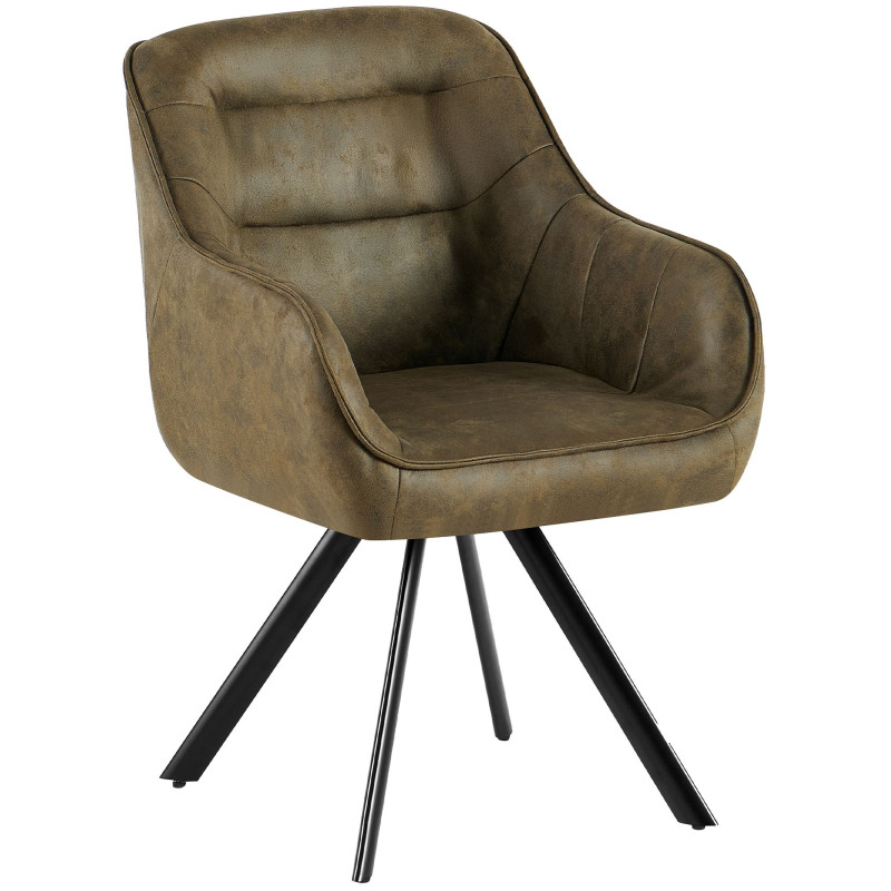 Chaise vintage Pettuli, vert antique