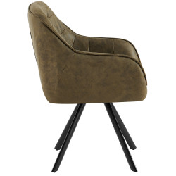 Chaise vintage Pettuli, vert antique