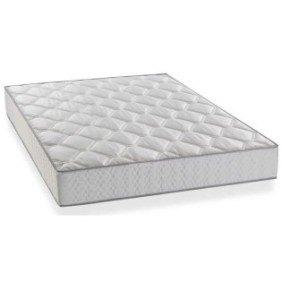 DEKO DREAM Hyvyys Ensemble Matelas ressorts + Sommier tapissier 140 x 190 cm - Confort ÈquilibrÈ - Epaisseur 23 cm - Galon gris