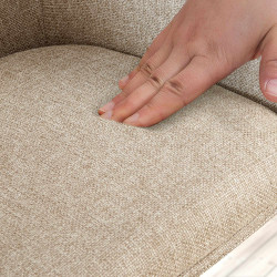 Ensemble de 2 chaises Tipton, tissu taupe