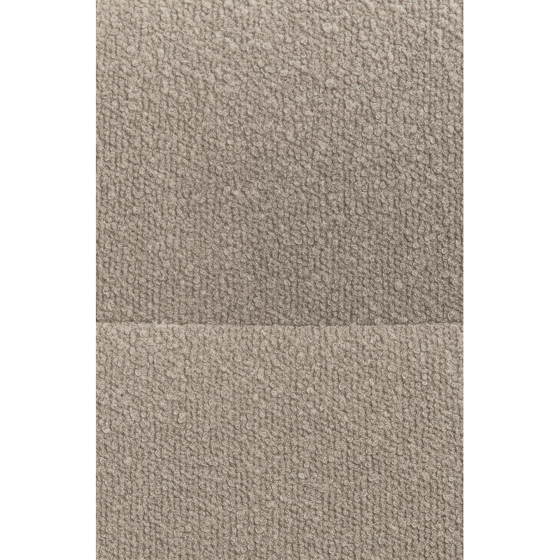 Chaise de salle à manger Merlinda, tissu Teddy, taupe