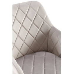 Ensemble de 2 chaises de salle à manger Monett, velours, B, gris