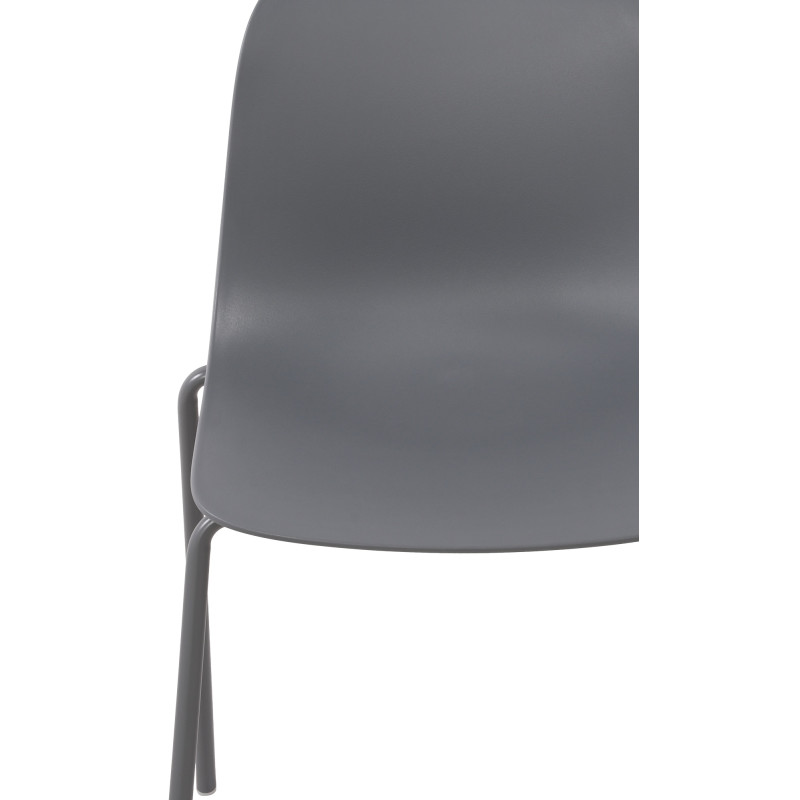 Ensemble de 2 chaises Hardin, gris foncé