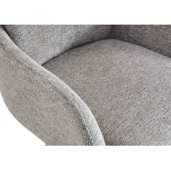 Chaise de salle à manger Pickett en tissu taupe