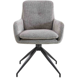 Chaise de salle à manger Pickett en tissu taupe