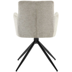 Ensemble de 2 chaises de salle à manger Jonah, tissu taupe