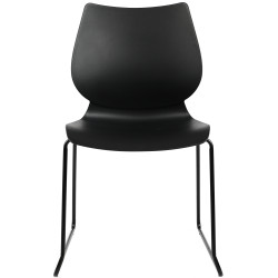 Ensemble de 2 chaises Houma, noires