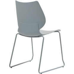 Conjunto de 2 cadeiras Houma, cinzentas