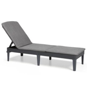 Keter Chaise longue avec coussin Jaipur Graphite 432693