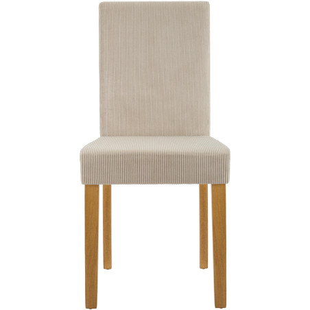 Ensemble de 2 chaises de salle à manger Ina Cord marron clair antique