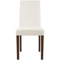 Conjunto de 2 cadeiras de jantar Ina Cord creme escuro antigo