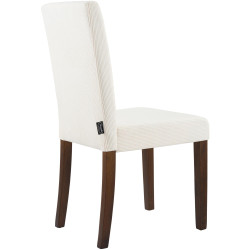 Conjunto de 2 cadeiras de jantar Ina Cord creme escuro antigo